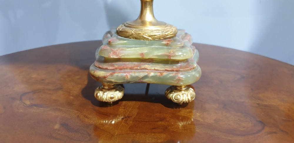 Wonderful Pair French Marble Table Lamps View V