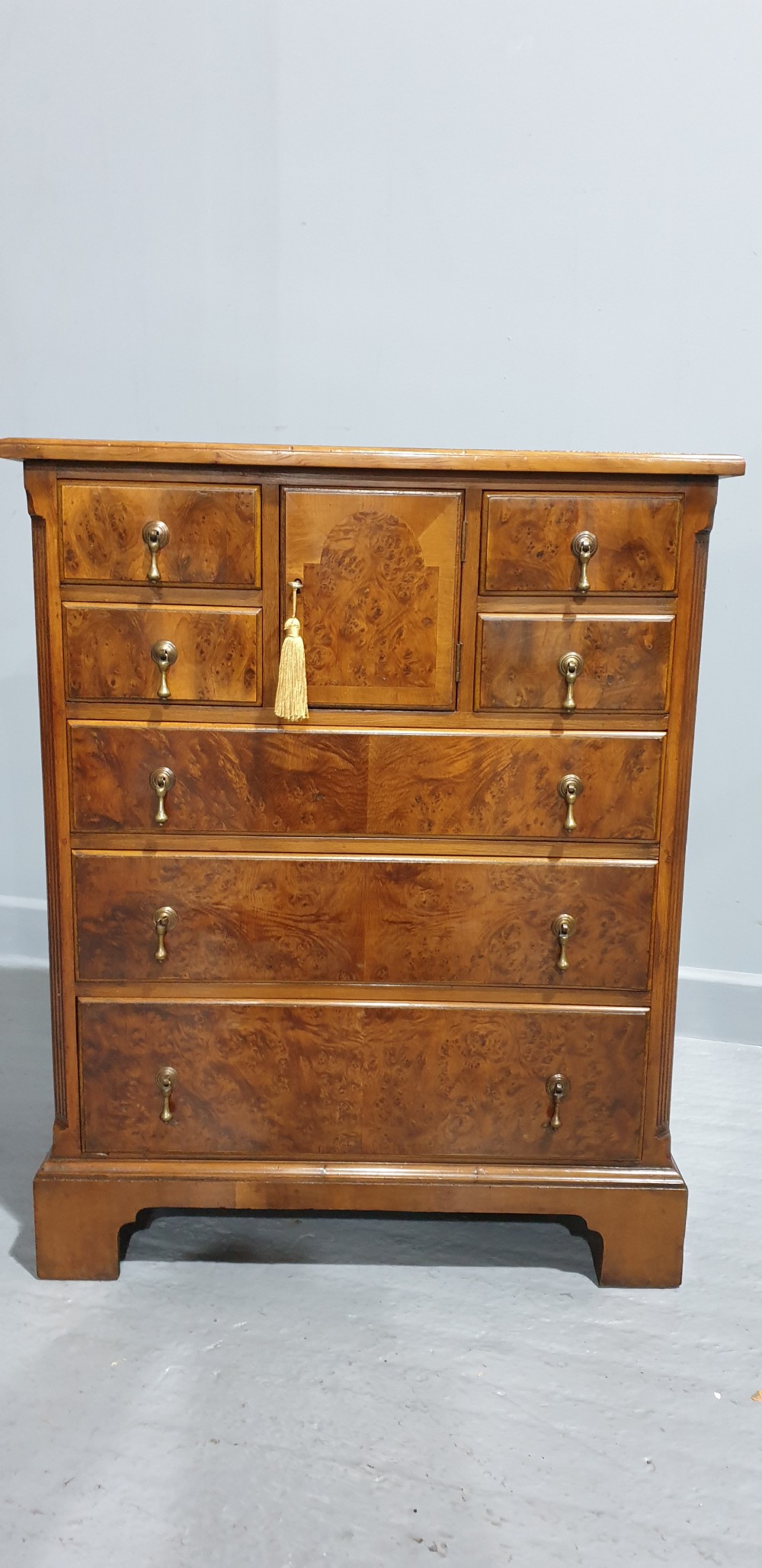 Superb Yew Wood Chest of Drawers View III