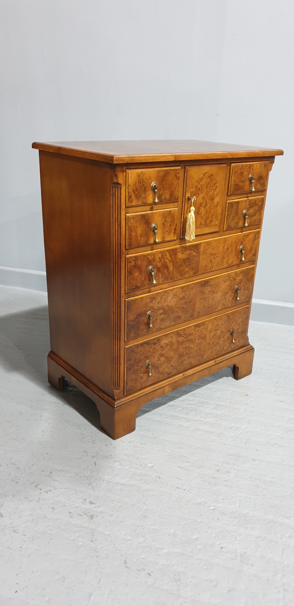 Superb Yew Wood Chest of Drawers View IX