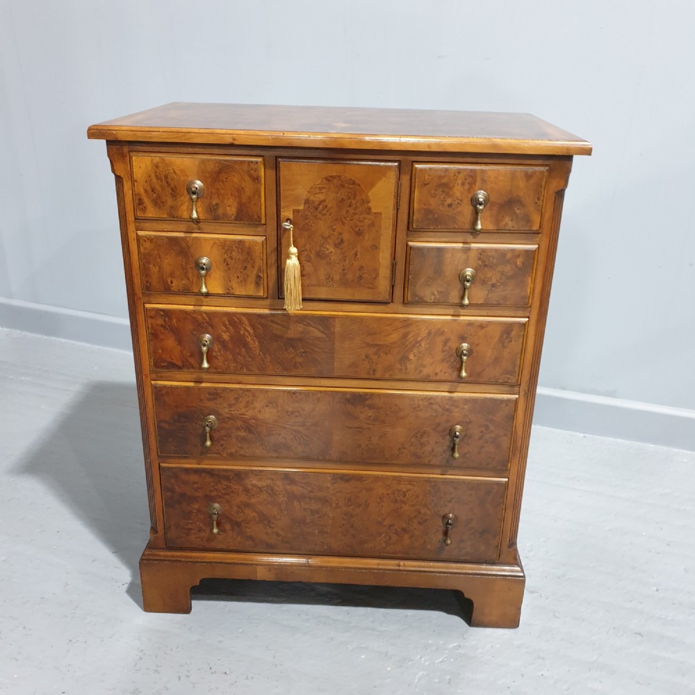 Superb Yew Wood Chest of Drawers