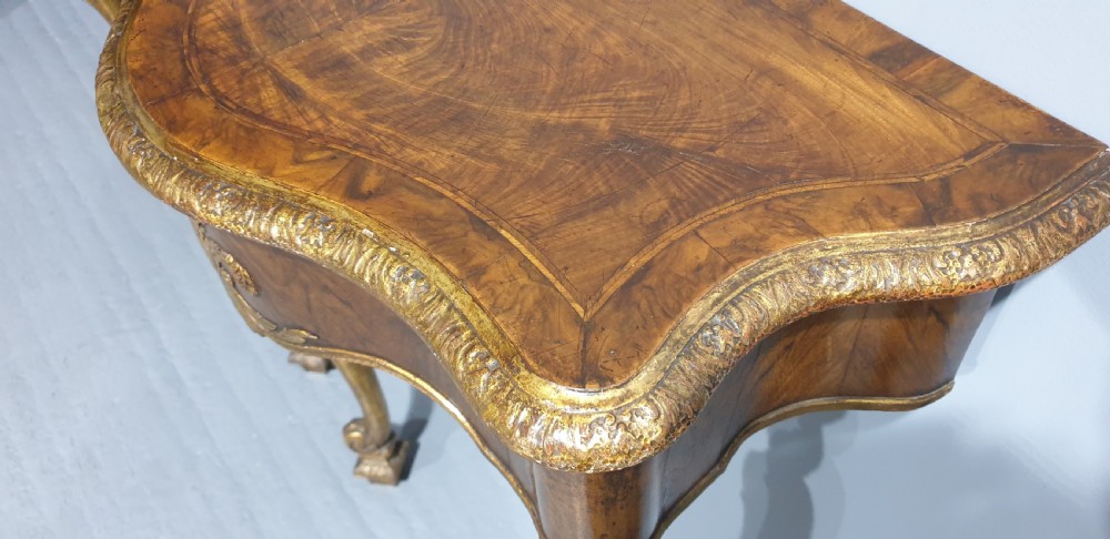 Outstanding Pair Walnut Console Tables View XIV