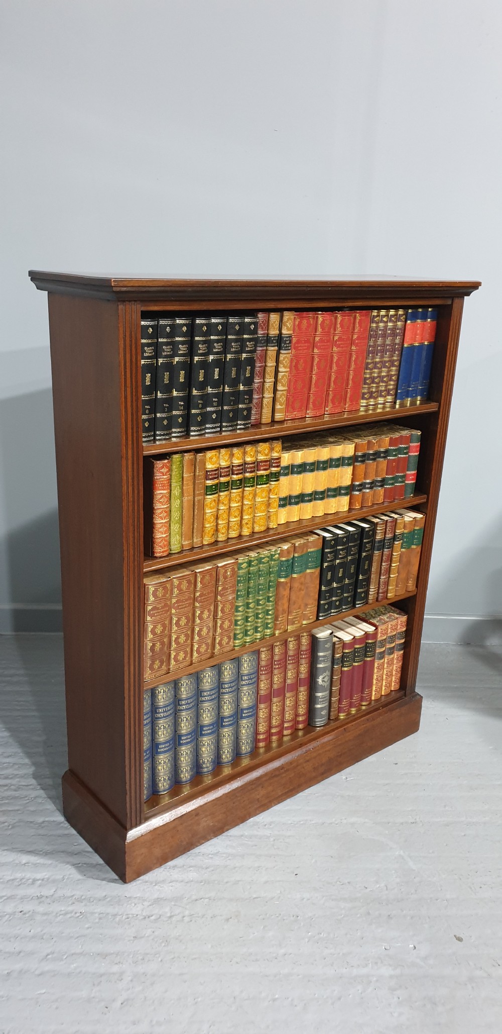 Victorian Mahogany Open Adjustable Bookcase View II