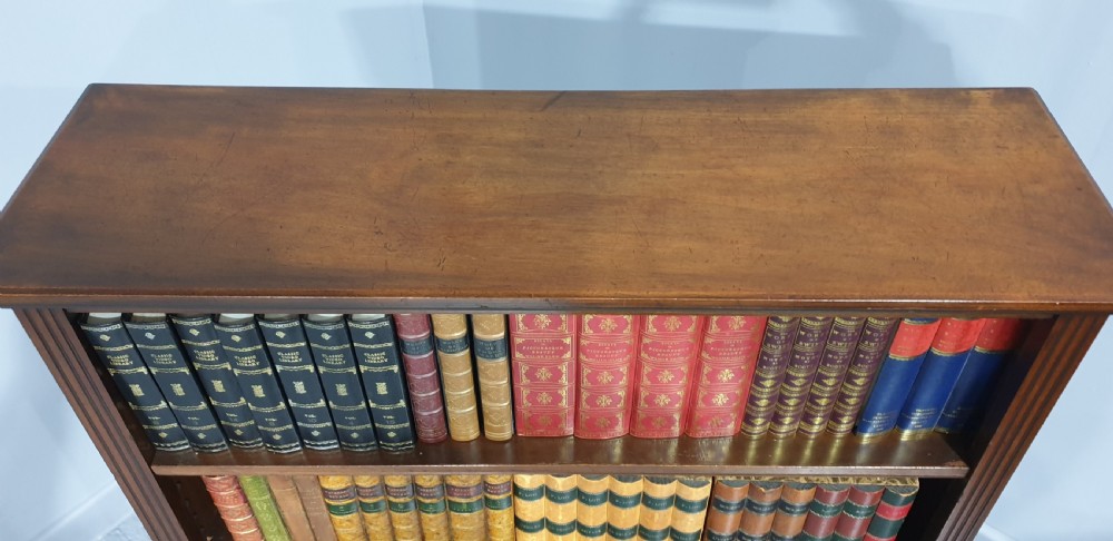 Victorian Mahogany Open Adjustable Bookcase View IV