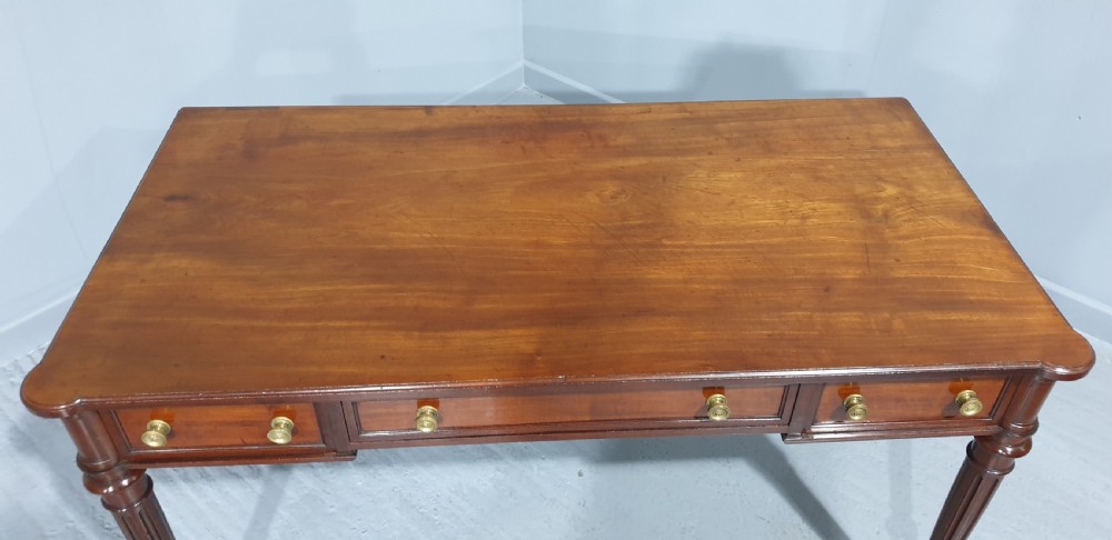 Superb Regency Mahogany Library Writing Table View V