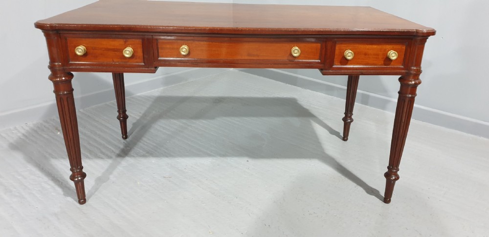 Superb Regency Mahogany Library Writing Table View VI