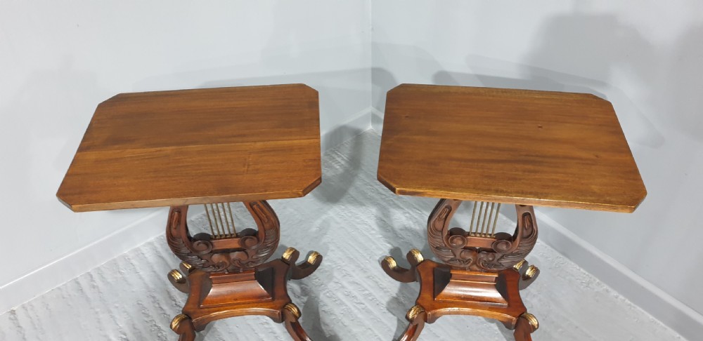 Good Pair Mahogany Occasional Tables View II