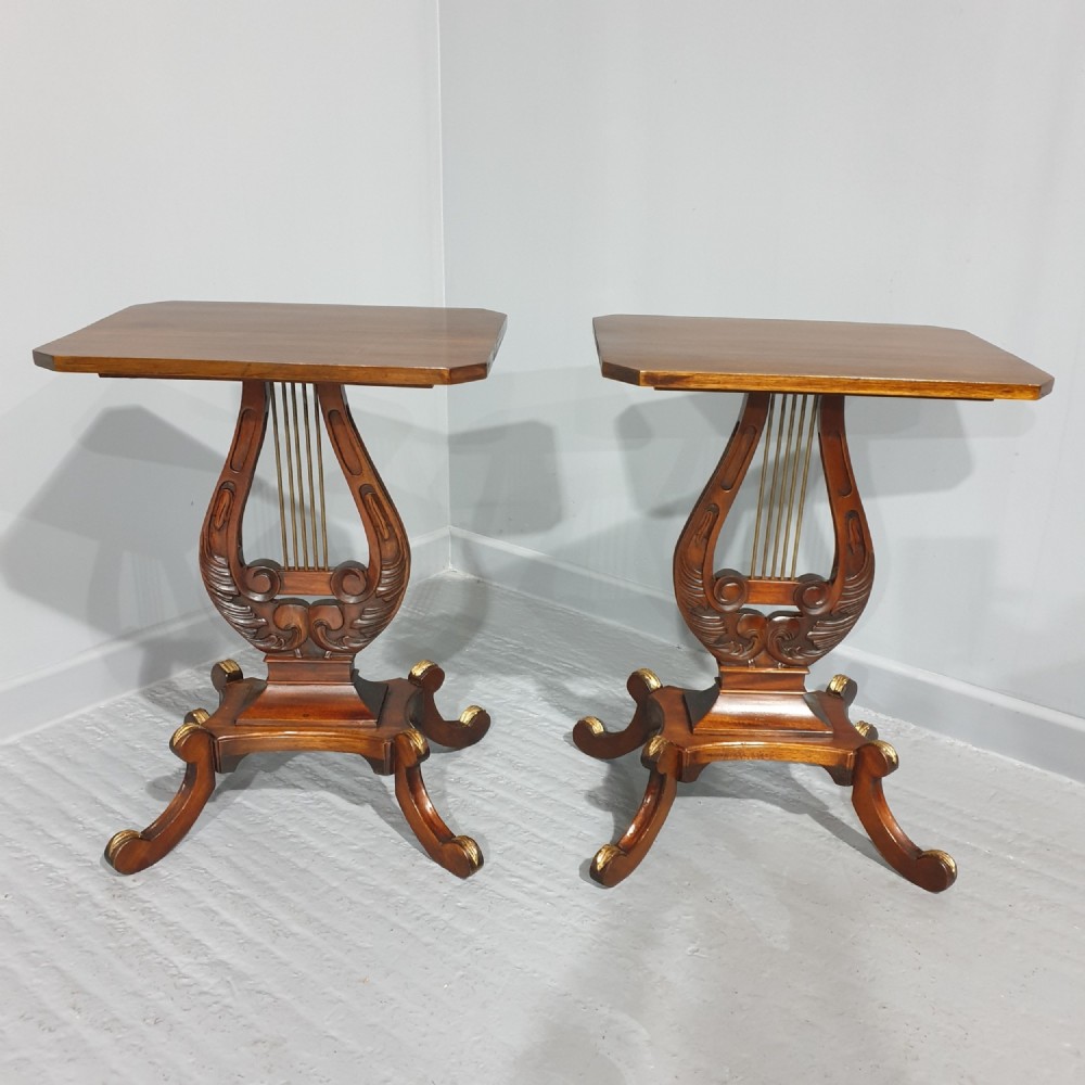 Good Pair Mahogany Occasional Tables