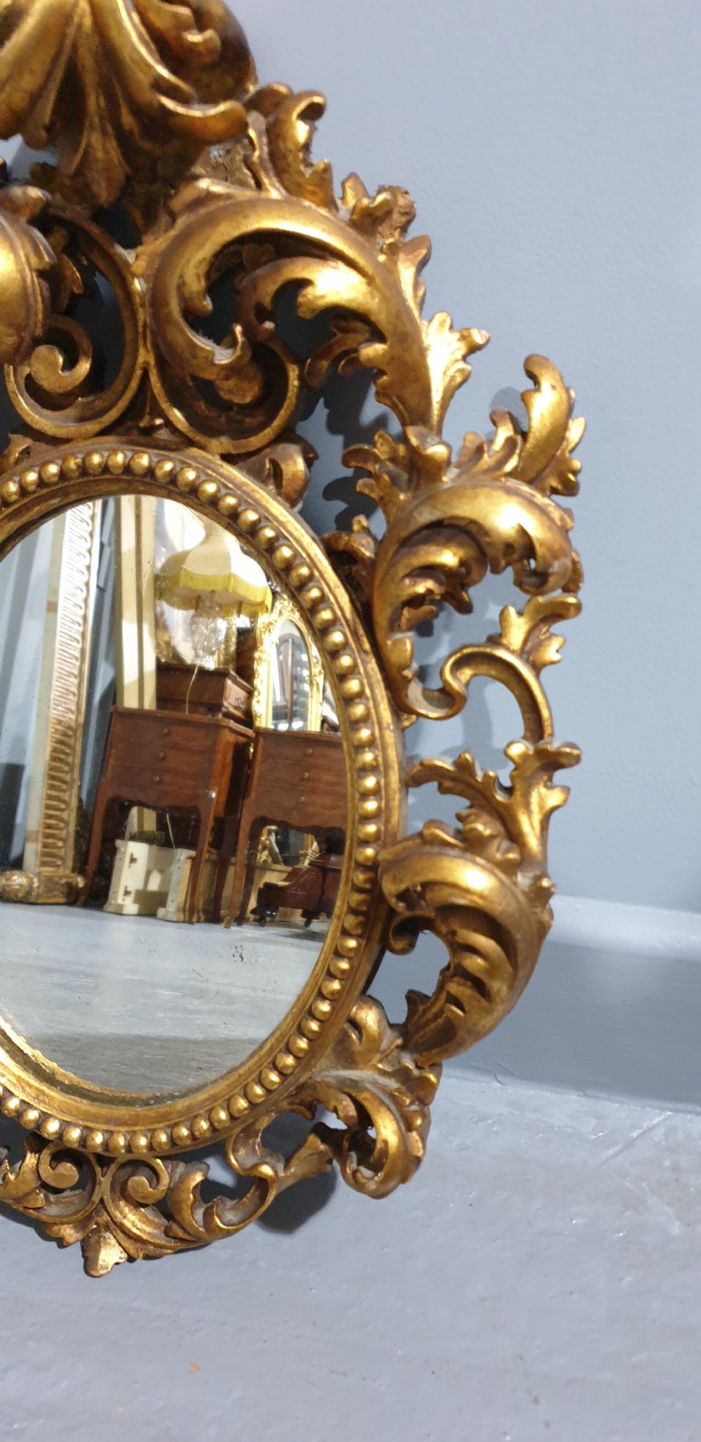 Small Venetian Gilt Mirror View II