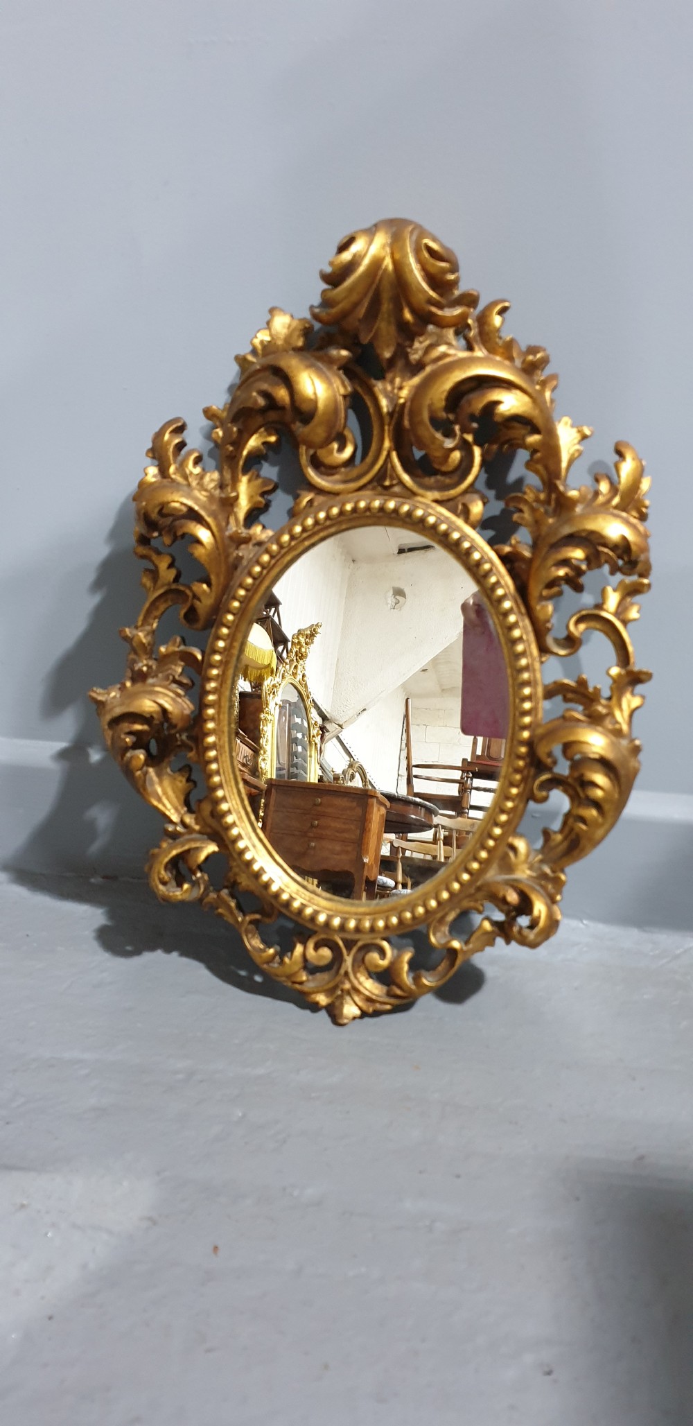 Small Venetian Gilt Mirror View VII