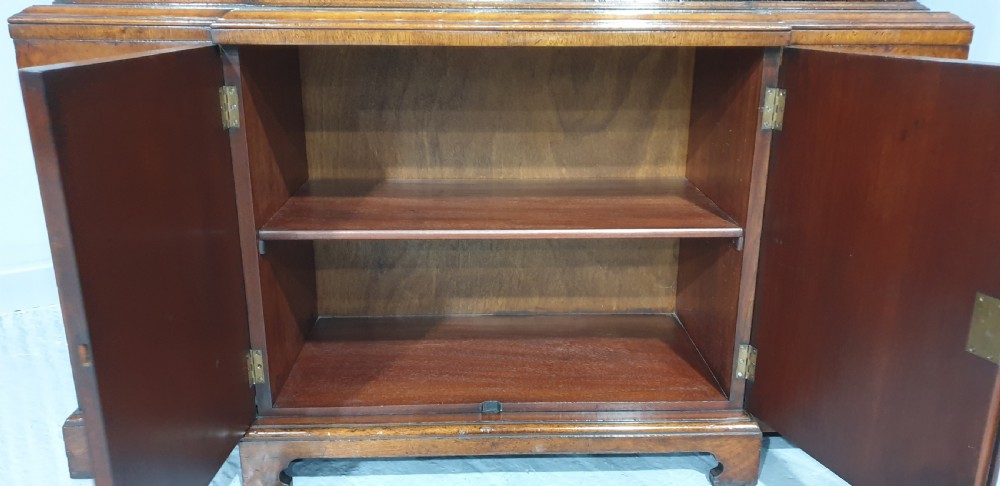 Wonderful Breakfront Walnut Bookcase View VIII