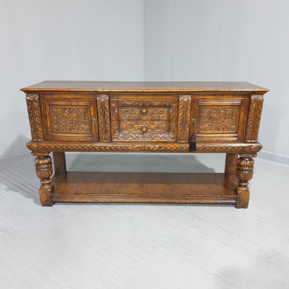 Top Quality Elizabethan Oak Sideboard
