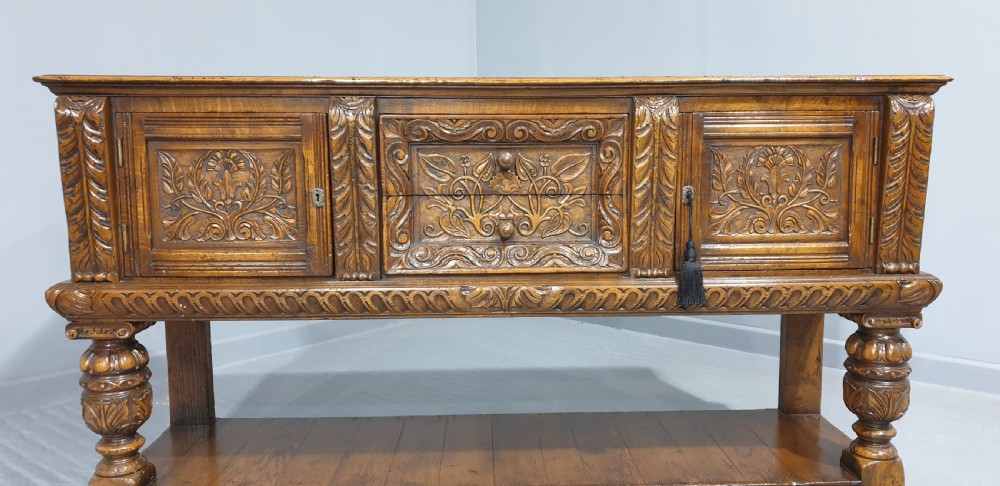 Top Quality Elizabethan Oak Sideboard View IV