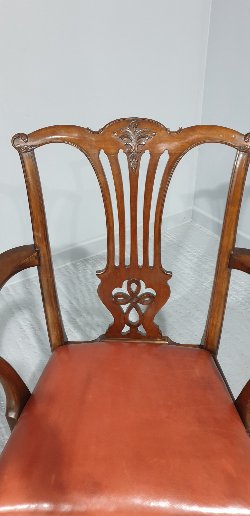 Georgian Mahogany Desk Chair View III