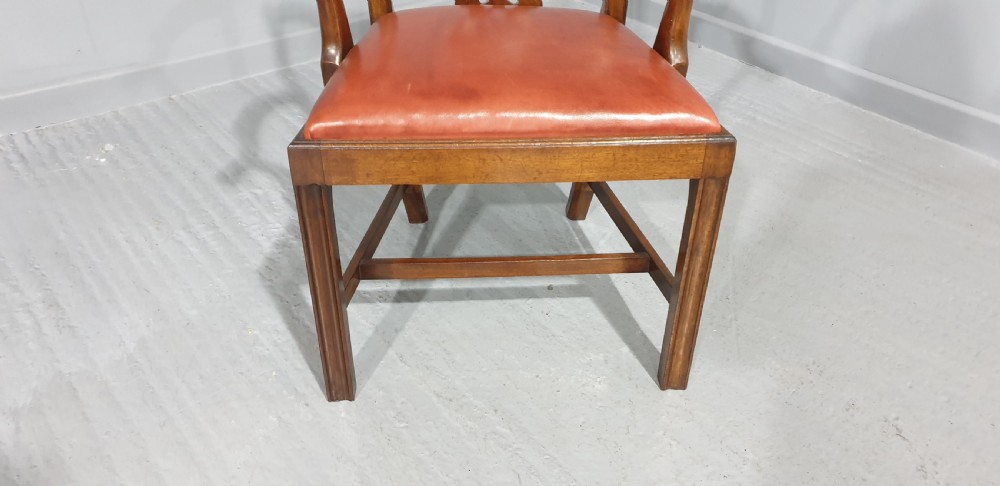 Georgian Mahogany Desk Chair View VI