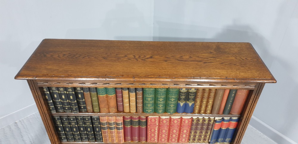 Oak Adjustable Open Library Bookcase View III