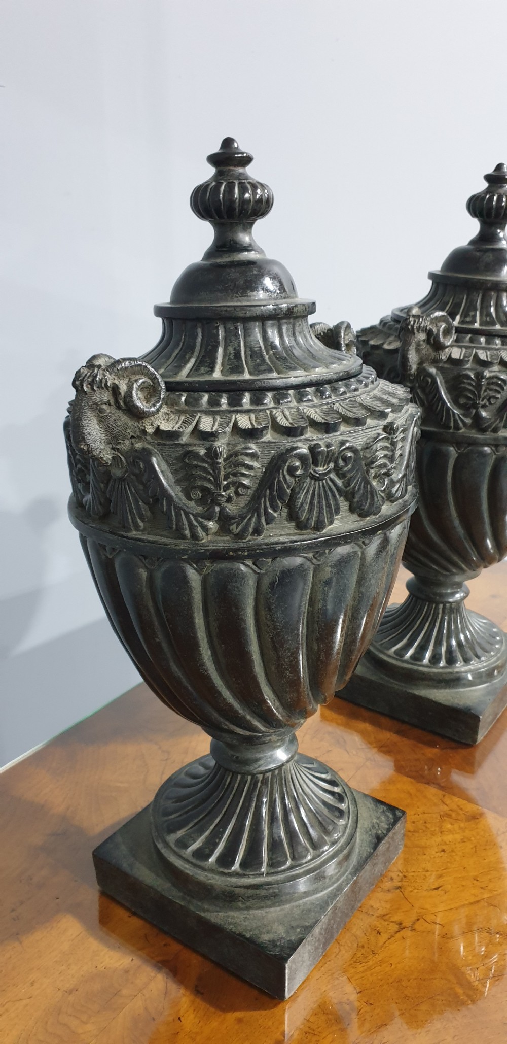 Large Pair Decorative Urns View VI