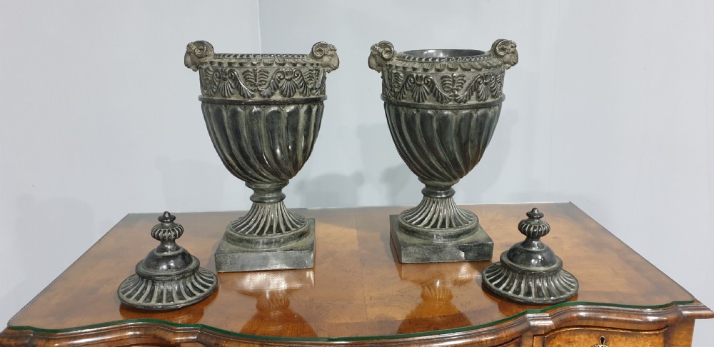 Large Pair Decorative Urns View VII