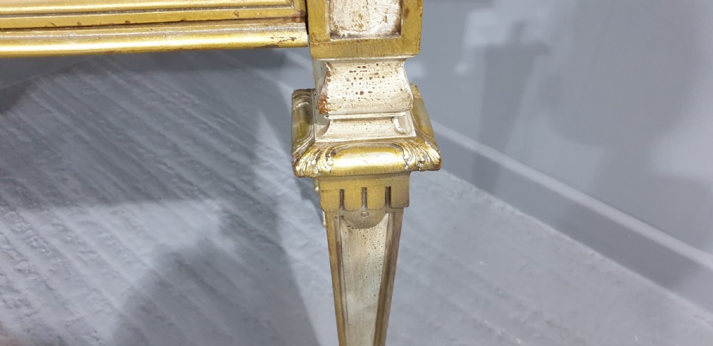 French Painted Two Drawer Side Table  View VII