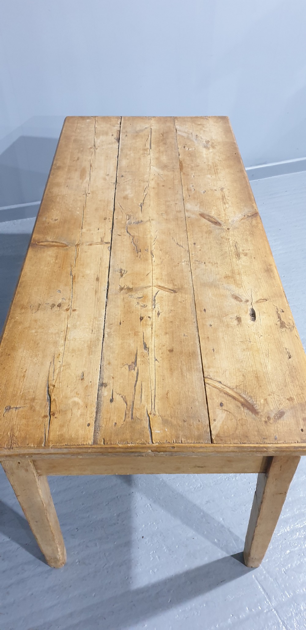 Superb Large Pine Kitchen Dining Table View IV