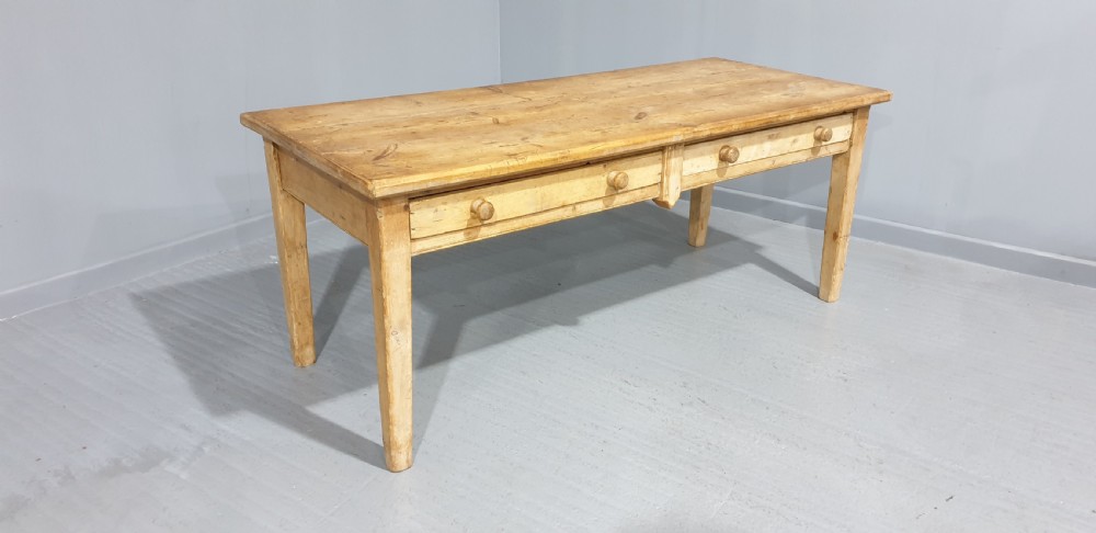 Superb Large Pine Kitchen Dining Table View V