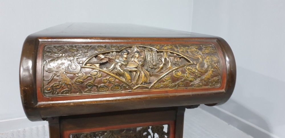 A superb Oriental Carved Alter or Console Table View VI