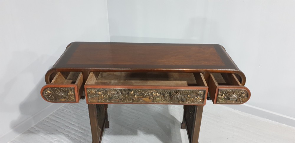 A superb Oriental Carved Alter or Console Table View VIII