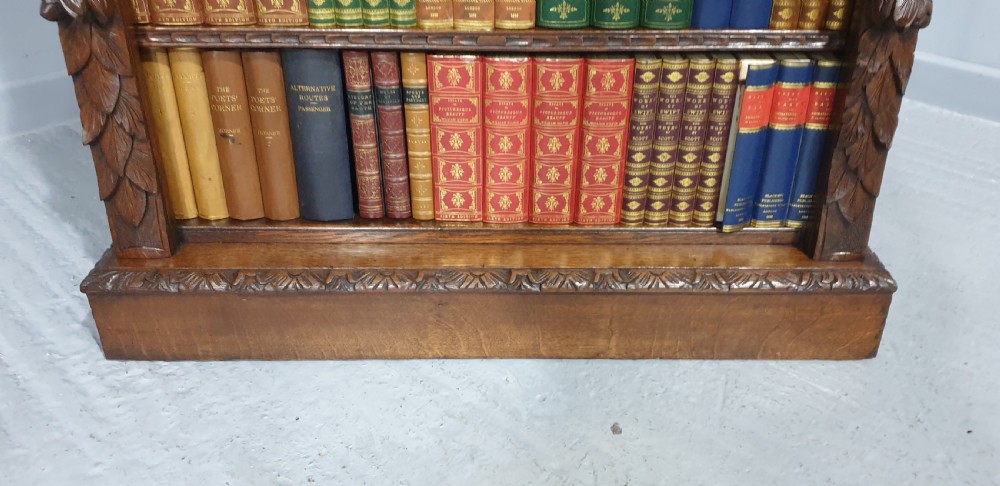 Solid Oak Open Adjustable Bookcase View IV