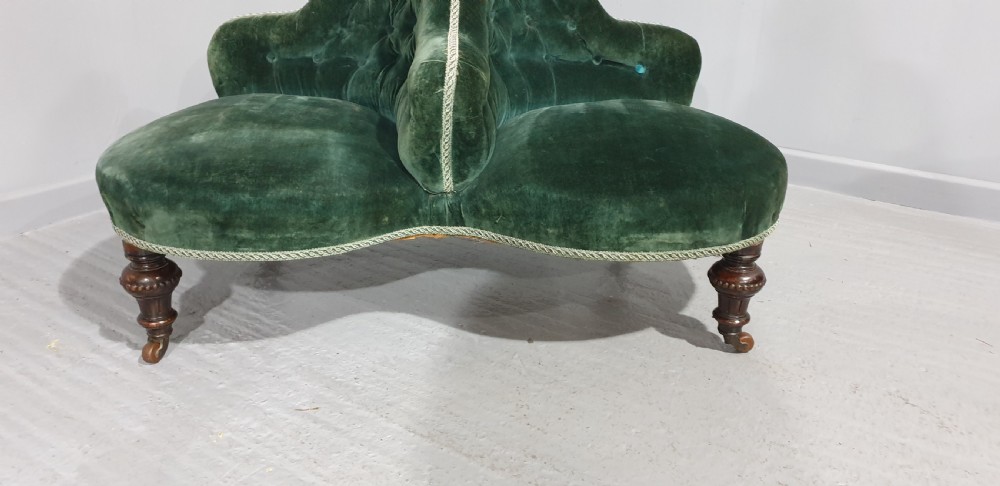 Victorian Conversation Sofa View V