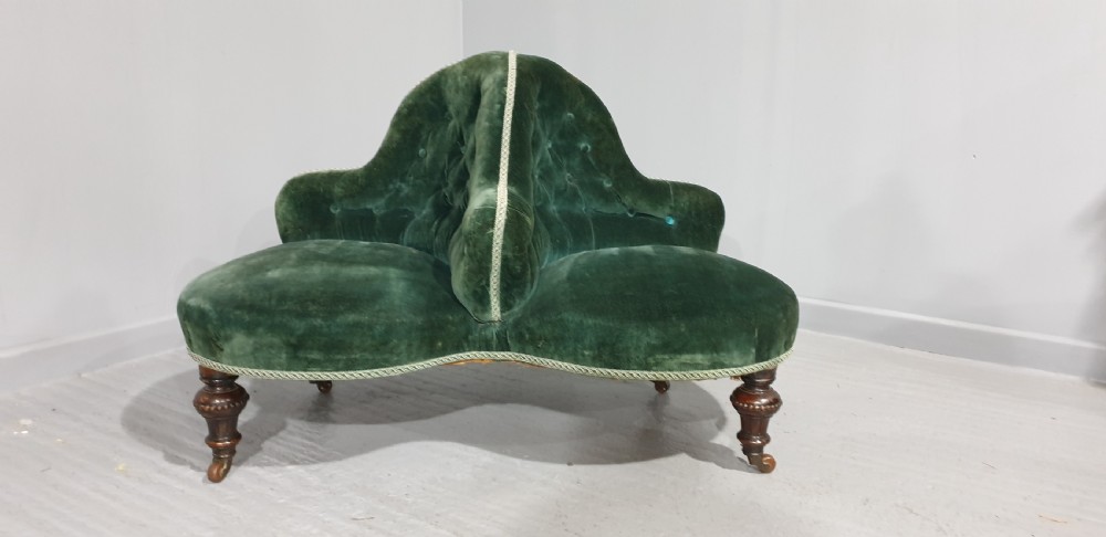 Victorian Conversation Sofa View VI