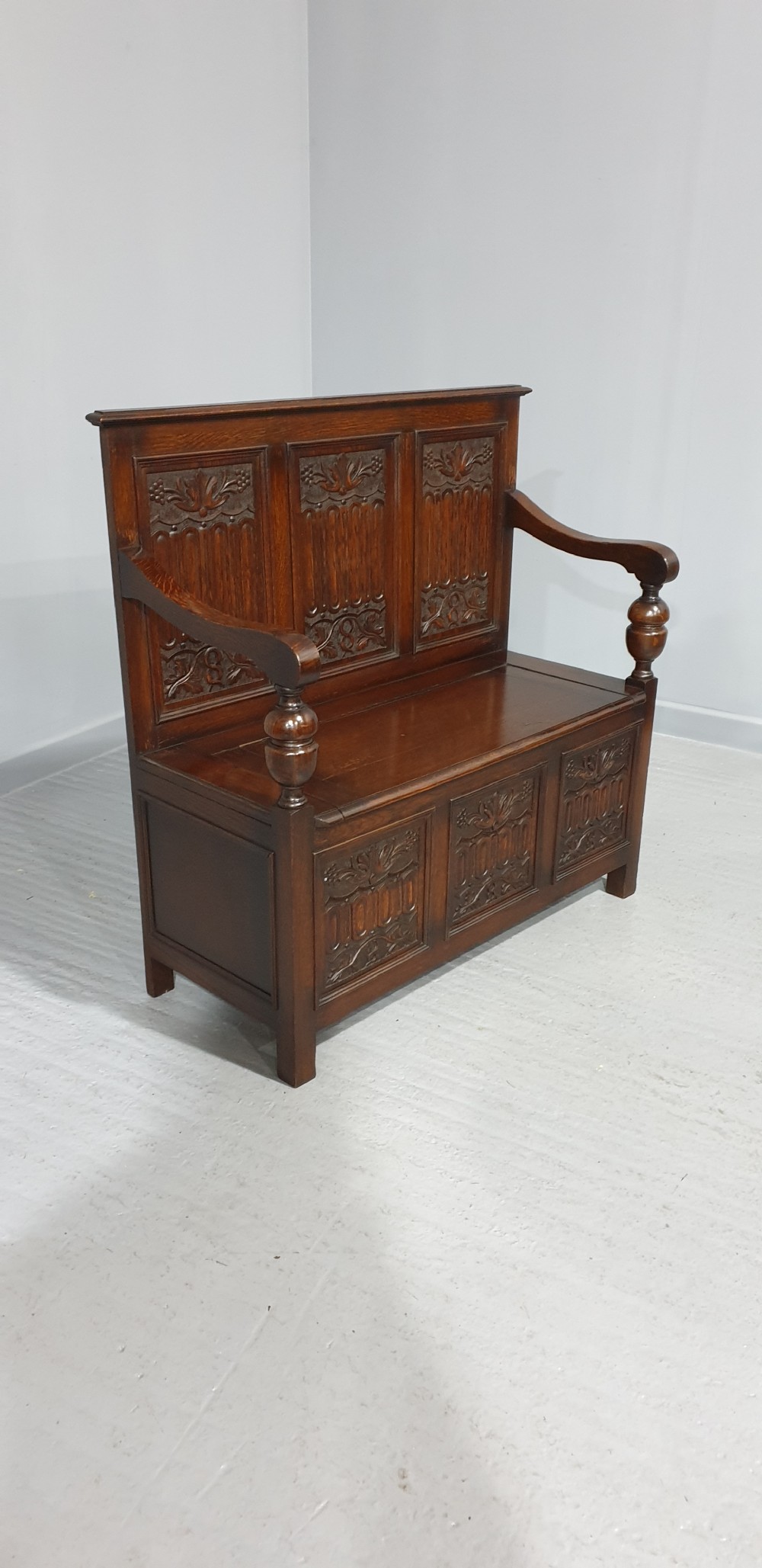 Fabulous Oak Monks Bench View VII