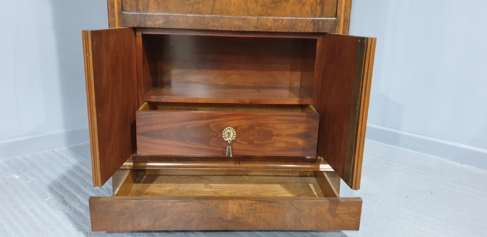 Outstanding Burr Walnut Escritoire Bureau View VIII