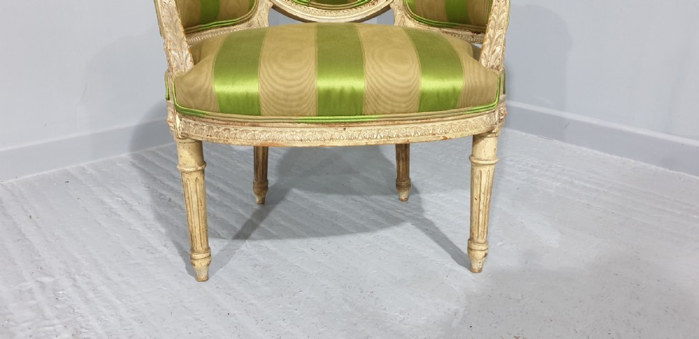 Original Painted French Bergere Armchair View III