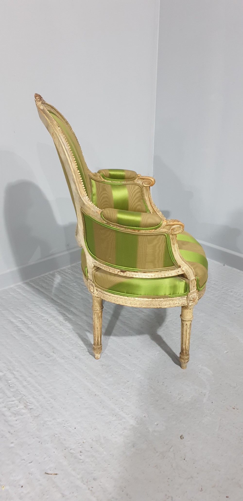 Original Painted French Bergere Armchair View VI