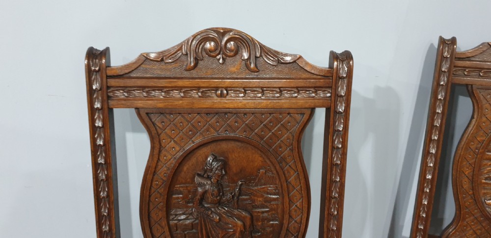 Super Set of Six Oak Dining Chairs View VIII