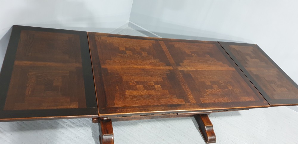 Huge French Oak Extending Kitchen Refrectory Dining Table View VII