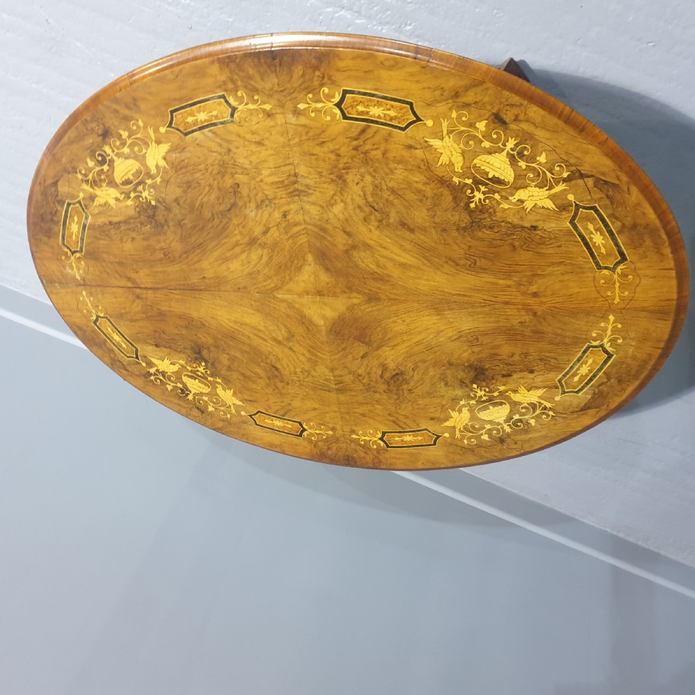 Superb Burr Walnut Inlaid Coffee Table View IV