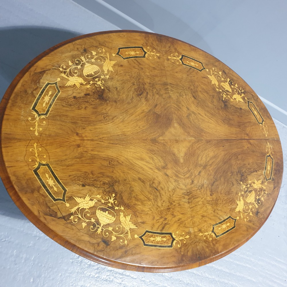 Superb Burr Walnut Inlaid Coffee Table View VII