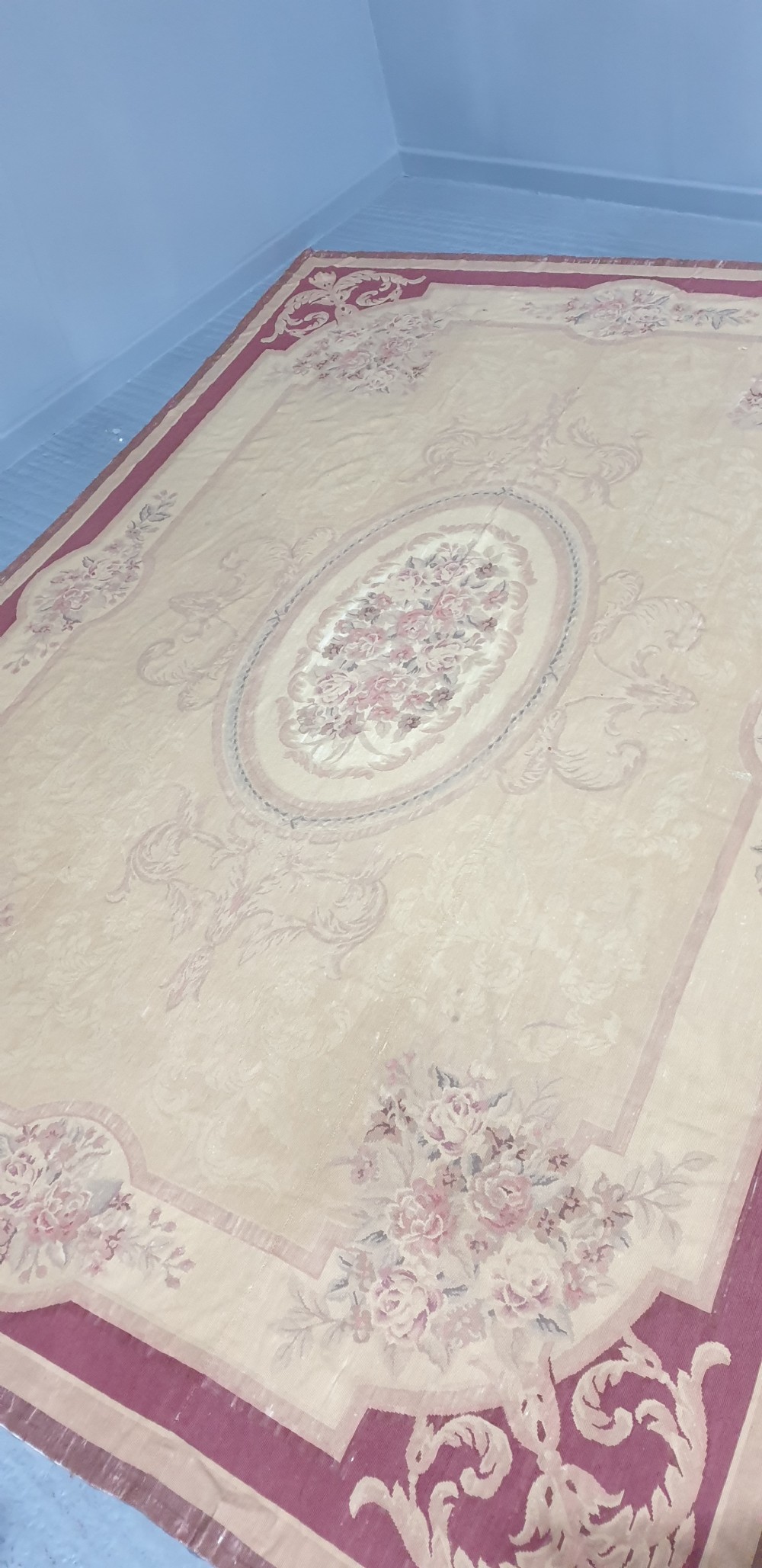 Large FrenchPetit Point Tapestry View V