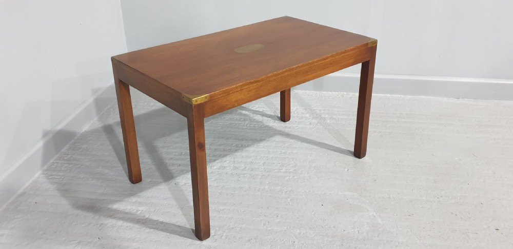 Mahogany Campaign Coffee Table View III