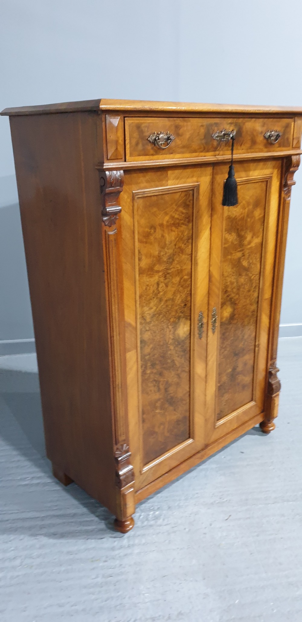 Super French Burr Walnut Cupboard View IV