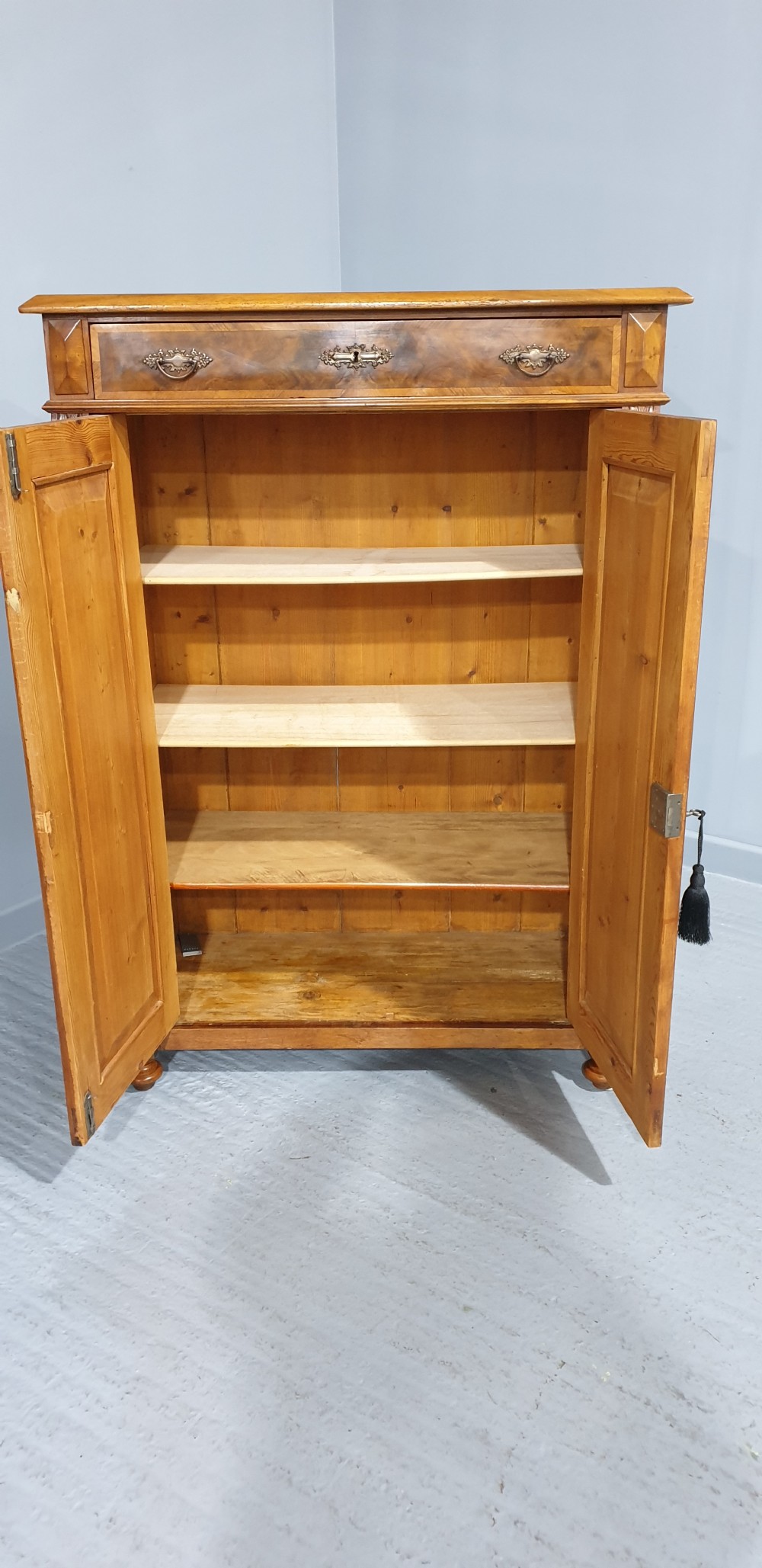 Super French Burr Walnut Cupboard View VI