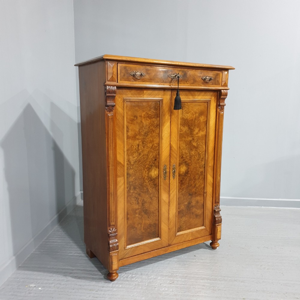 Super French Burr Walnut Cupboard