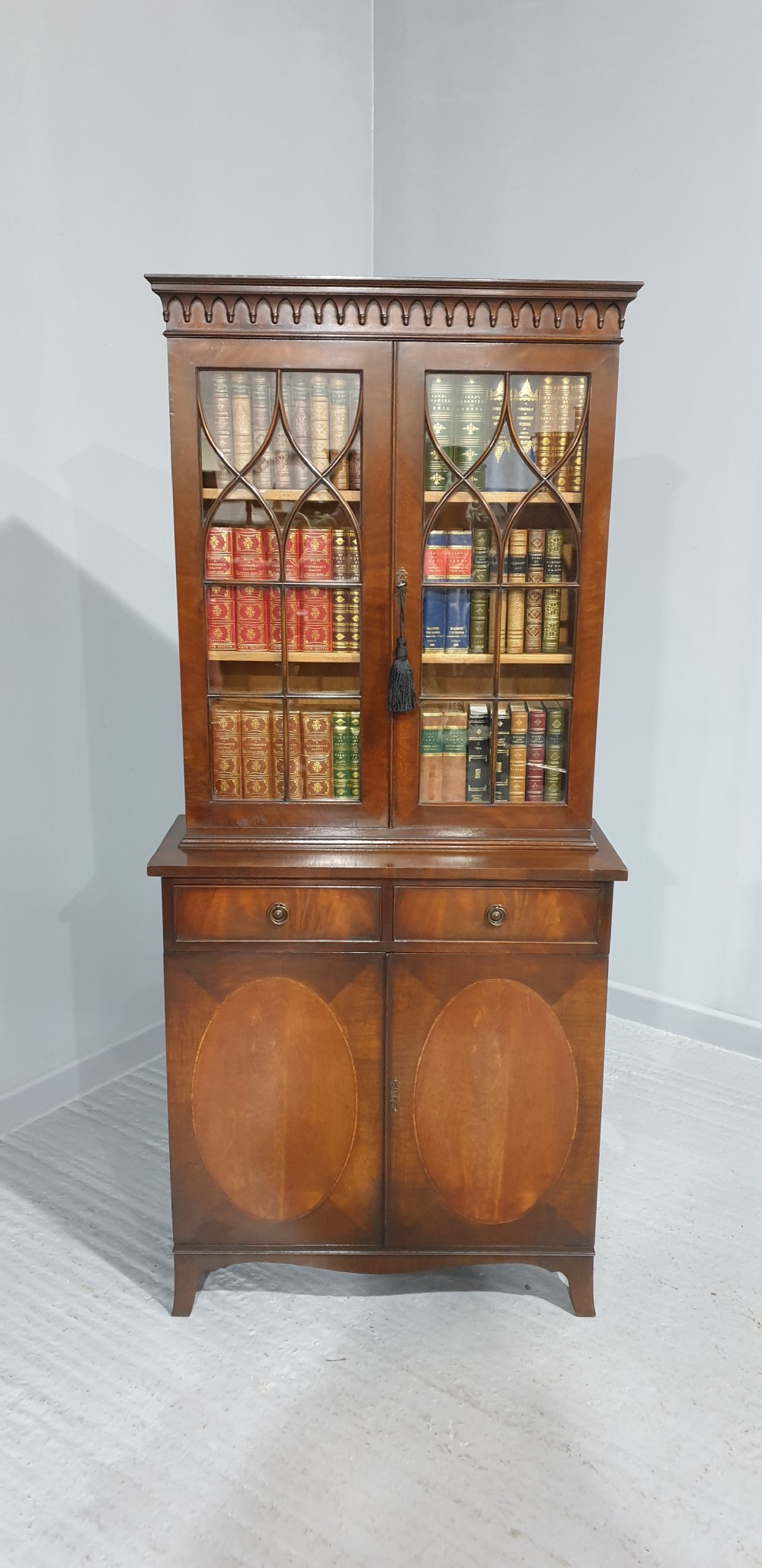 Mahogany Bookcase of Small Proportions View II