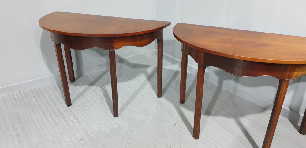 Pair Georgian Mahogany Console Tables View VIII