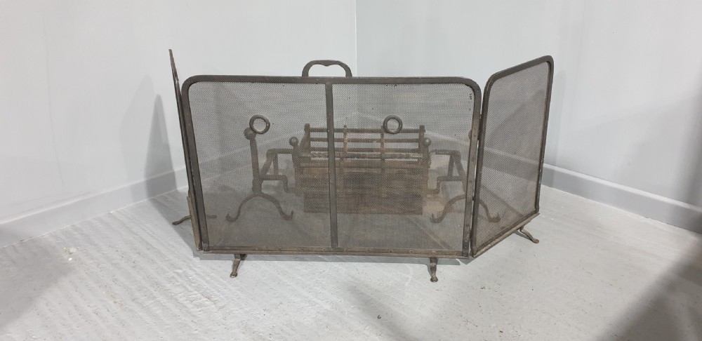 Cast Iron Basket and Fire Dogs View IV