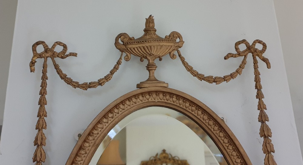 Adams Gilt  Oval Mirror View V