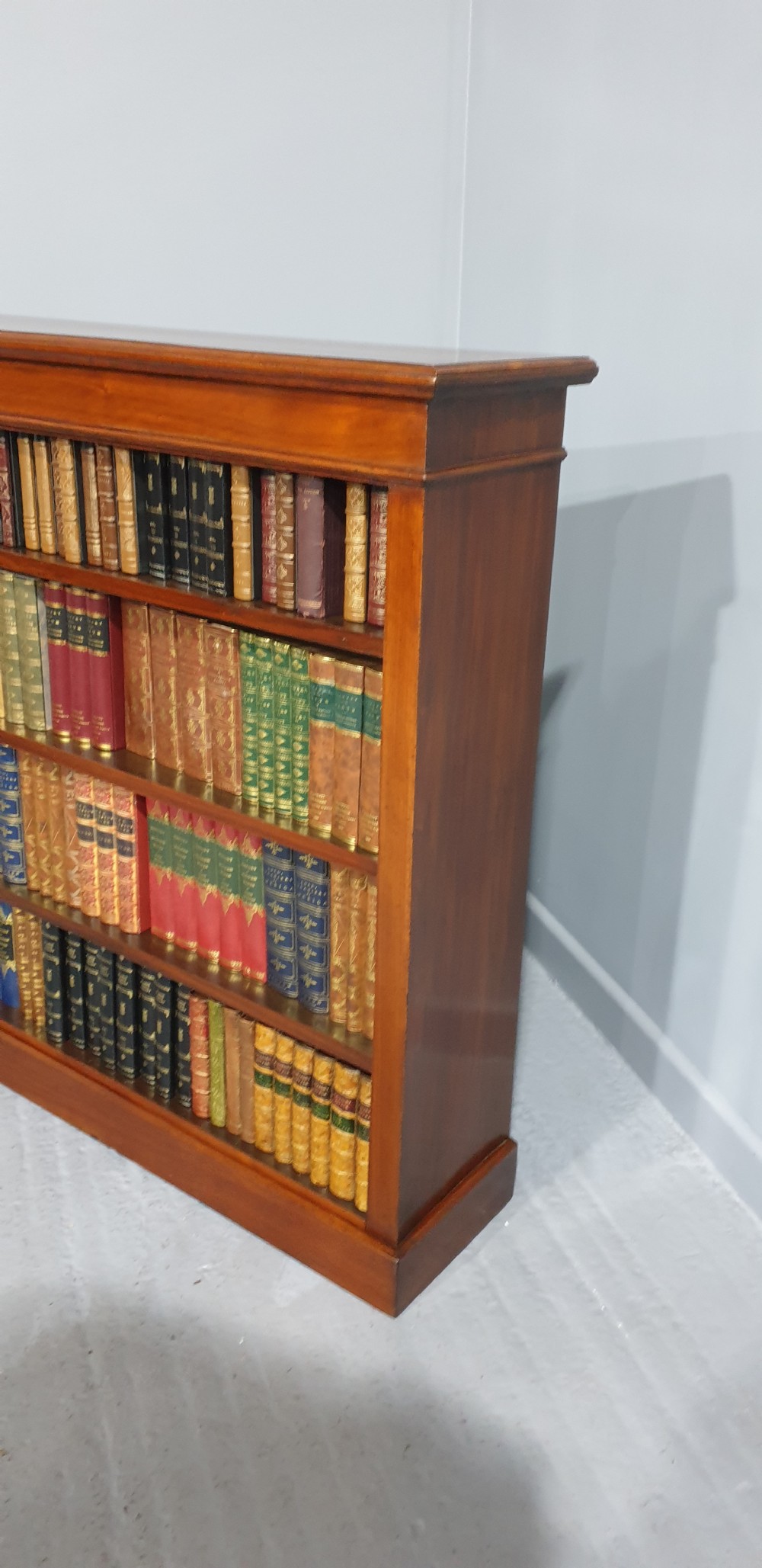 Very Nice Victorian Walnut Open Bookcase View II