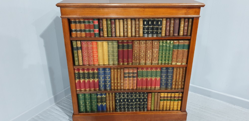 Very Nice Victorian Walnut Open Bookcase View IV