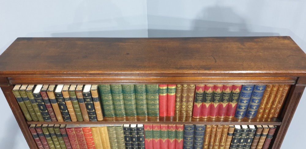 Victorian Oak Open Adjustable Library Bookcase View IV