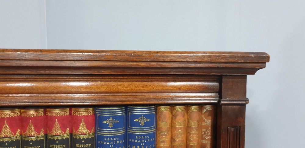 Victorian Oak Open Adjustable Library Bookcase View VII